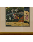 Mughal Style Watercolor on Paper Painting Depicting a Royal Court Scene, Framed-10. Asian & Chinese Furniture, Art, Antiques, Vintage Home Décor for sale at FEA Home