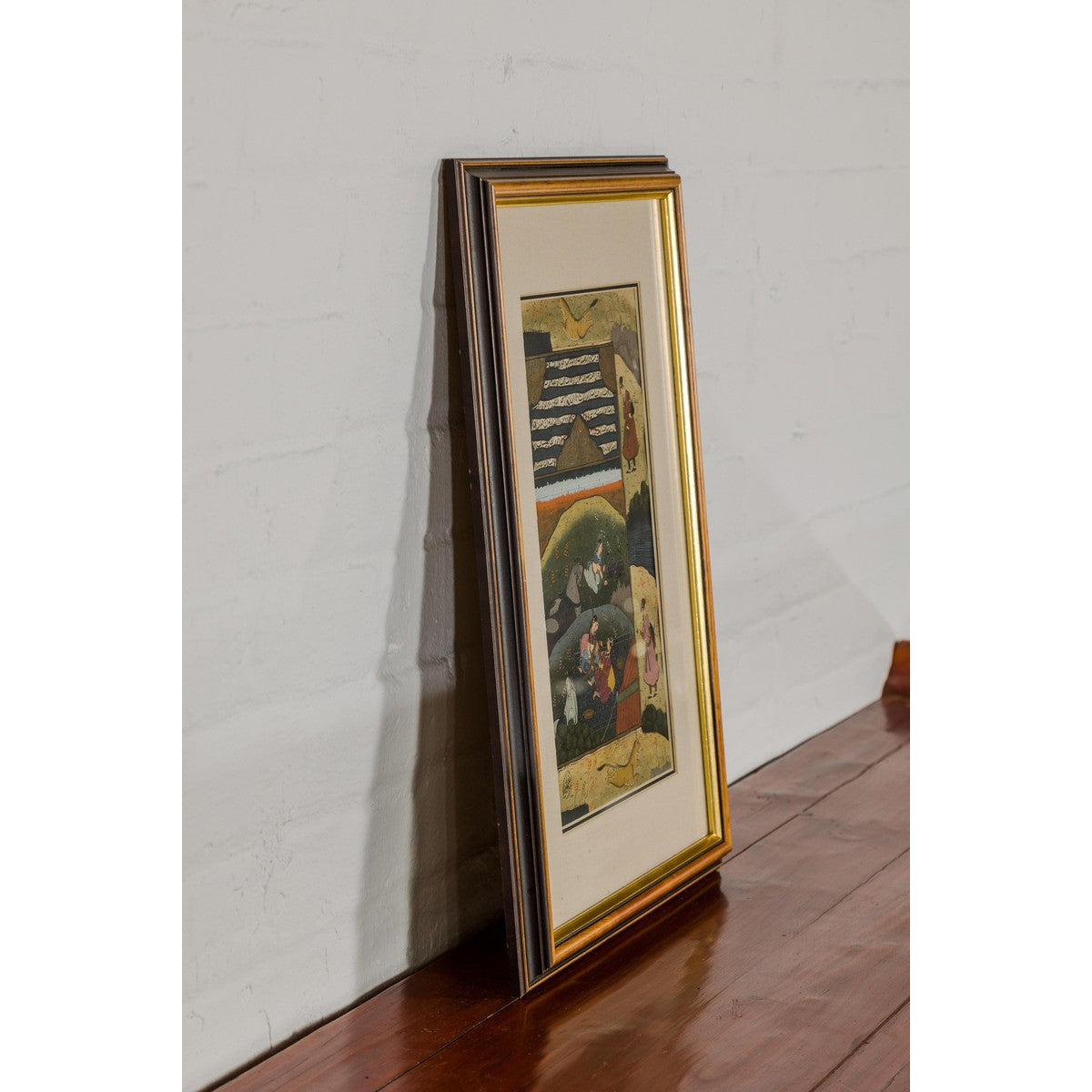 Mughal Style Watercolor on Paper Painting Depicting a Royal Court Scene, Framed-12. Asian & Chinese Furniture, Art, Antiques, Vintage Home Décor for sale at FEA Home
