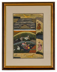Mughal Style Watercolor on Paper Painting Depicting a Royal Court Scene, Framed-1. Asian & Chinese Furniture, Art, Antiques, Vintage Home Décor for sale at FEA Home