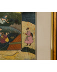 Mughal Style Watercolor on Paper Painting Depicting a Royal Court Scene, Framed-5. Asian & Chinese Furniture, Art, Antiques, Vintage Home Décor for sale at FEA Home