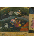 Mughal Style Watercolor on Paper Painting Depicting a Royal Court Scene, Framed-6. Asian & Chinese Furniture, Art, Antiques, Vintage Home Décor for sale at FEA Home