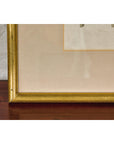 Woman in a Blue Dress Threading Silk Watercolor in Gilt Frame-13. Asian & Chinese Furniture, Art, Antiques, Vintage Home Décor for sale at FEA Home