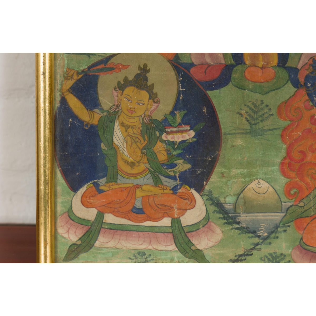 Antique Framed Buddhist Painting-13. Asian & Chinese Furniture, Art, Antiques, Vintage Home Décor for sale at FEA Home