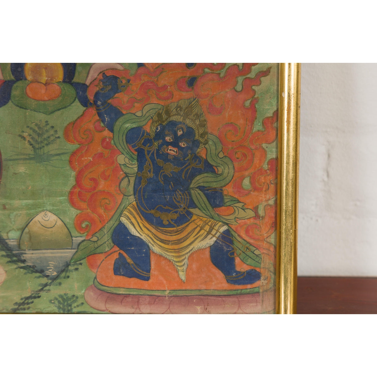 Antique Framed Buddhist Painting-14. Asian & Chinese Furniture, Art, Antiques, Vintage Home Décor for sale at FEA Home
