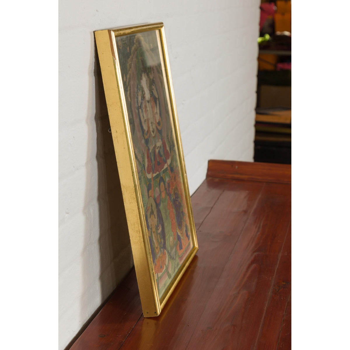 Antique Framed Buddhist Painting-15. Asian & Chinese Furniture, Art, Antiques, Vintage Home Décor for sale at FEA Home