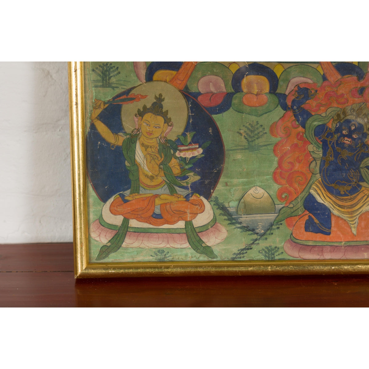 Antique Framed Buddhist Painting-8. Asian & Chinese Furniture, Art, Antiques, Vintage Home Décor for sale at FEA Home