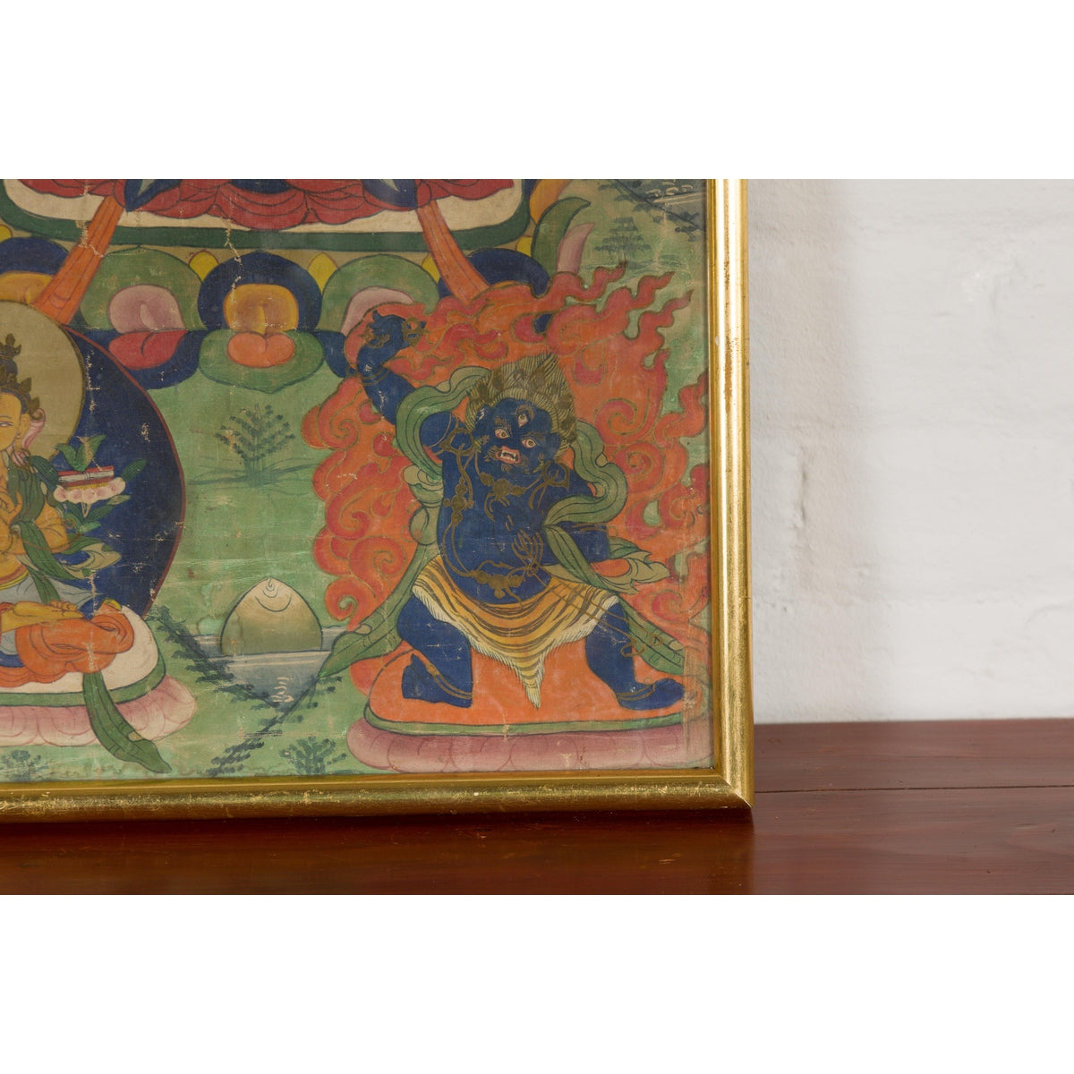 Antique Framed Buddhist Painting-9. Asian & Chinese Furniture, Art, Antiques, Vintage Home Décor for sale at FEA Home