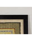 Late Qing Dynasty Embroidered Silk Fabric with Bird in Custom Frame-13. Asian & Chinese Furniture, Art, Antiques, Vintage Home Décor for sale at FEA Home