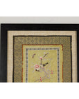 Late Qing Dynasty Embroidered Silk Fabric with Bird in Custom Frame-6. Asian & Chinese Furniture, Art, Antiques, Vintage Home Décor for sale at FEA Home
