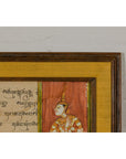 Framed Illuminated Manuscript from Thai Buddhist Prayer Book Under Glass-6. Asian & Chinese Furniture, Art, Antiques, Vintage Home Décor for sale at FEA Home