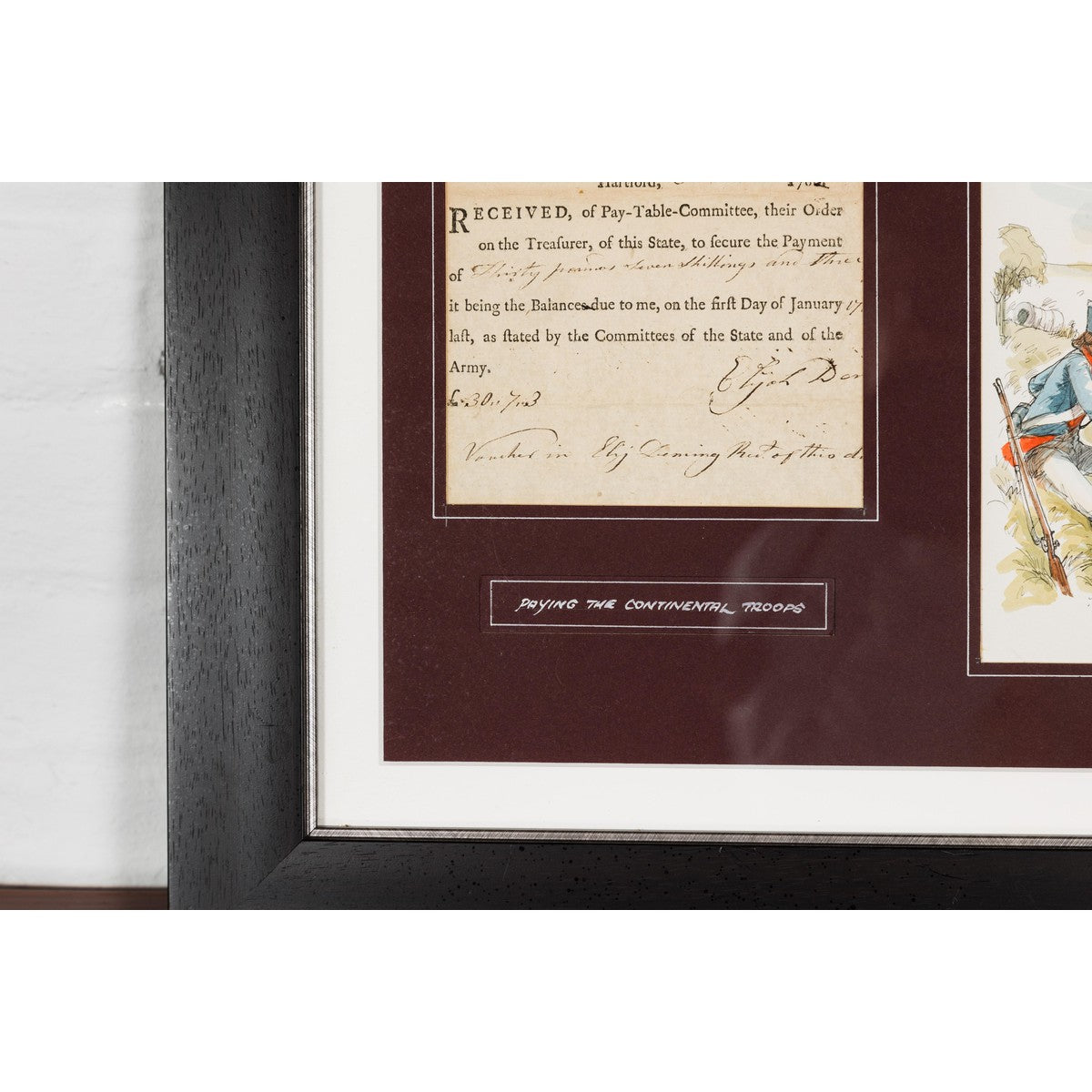 Revolutionary War Bond from the State of Connecticut in Custom Frame-10. Asian & Chinese Furniture, Art, Antiques, Vintage Home Décor for sale at FEA Home