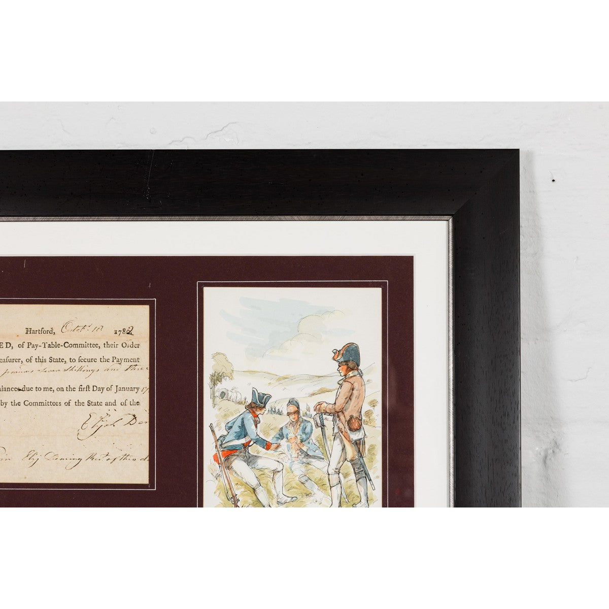 Revolutionary War Bond from the State of Connecticut in Custom Frame-6. Asian & Chinese Furniture, Art, Antiques, Vintage Home Décor for sale at FEA Home