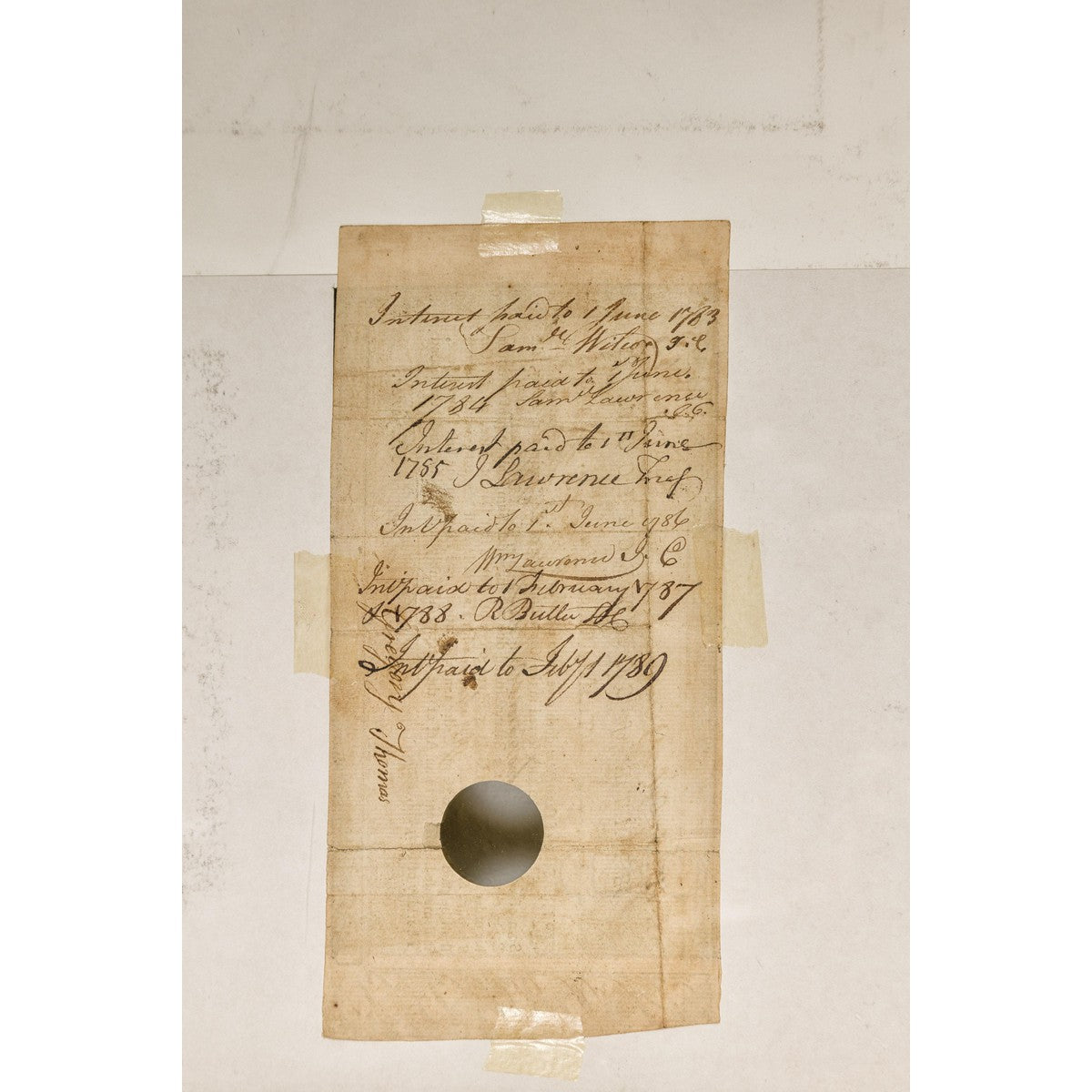 1780s American Revolutionary War Bond, State of Connecticut in Black Frame-13. Asian & Chinese Furniture, Art, Antiques, Vintage Home Décor for sale at FEA Home