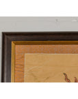 Framed Hand-Painted Parchment Painting of a Celestial Warrior with Silk Matting-12. Asian & Chinese Furniture, Art, Antiques, Vintage Home Décor for sale at FEA Home