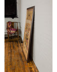 Framed Hand-Painted Parchment Painting of a Celestial Warrior with Silk Matting-18. Asian & Chinese Furniture, Art, Antiques, Vintage Home Décor for sale at FEA Home
