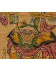 Framed Hand-Painted Parchment Painting of a Celestial Warrior with Silk Matting-9. Asian & Chinese Furniture, Art, Antiques, Vintage Home Décor for sale at FEA Home