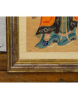 Taoist Hand-Painted Portrait on Parchment Paper in Custom Frame-16. Asian & Chinese Furniture, Art, Antiques, Vintage Home Décor for sale at FEA Home