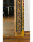 Multicolor Carved Window Frame Converted into Antique Mirror-11. Asian & Chinese Furniture, Art, Antiques, Vintage Home Décor for sale at FEA Home