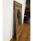 Multicolor Carved Window Frame Converted into Antique Mirror-16. Asian & Chinese Furniture, Art, Antiques, Vintage Home Décor for sale at FEA Home