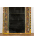 Multicolor Carved Window Frame Converted into Antique Mirror-5. Asian & Chinese Furniture, Art, Antiques, Vintage Home Décor for sale at FEA Home