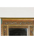 Multicolor Carved Window Frame Converted into Antique Mirror-7. Asian & Chinese Furniture, Art, Antiques, Vintage Home Décor for sale at FEA Home