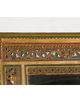 Multicolor Carved Window Frame Converted into Antique Mirror-8. Asian & Chinese Furniture, Art, Antiques, Vintage Home Décor for sale at FEA Home