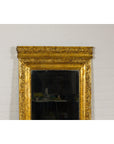 Colonial Vintage Giltwood Trumeau Mirror with Carved Scrollwork Motifs-3. Asian & Chinese Furniture, Art, Antiques, Vintage Home Décor for sale at FEA Home