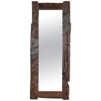 Country Style Antique Driftwood Made into Full Length Mirror, Rustic Character