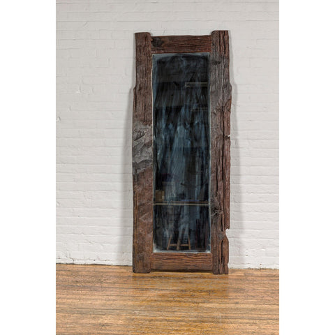 Country Style Antique Driftwood Made into Full Length Mirror, Rustic Character-YN7877-2. Asian & Chinese Furniture, Art, Antiques, Vintage Home Décor for sale at FEA Home