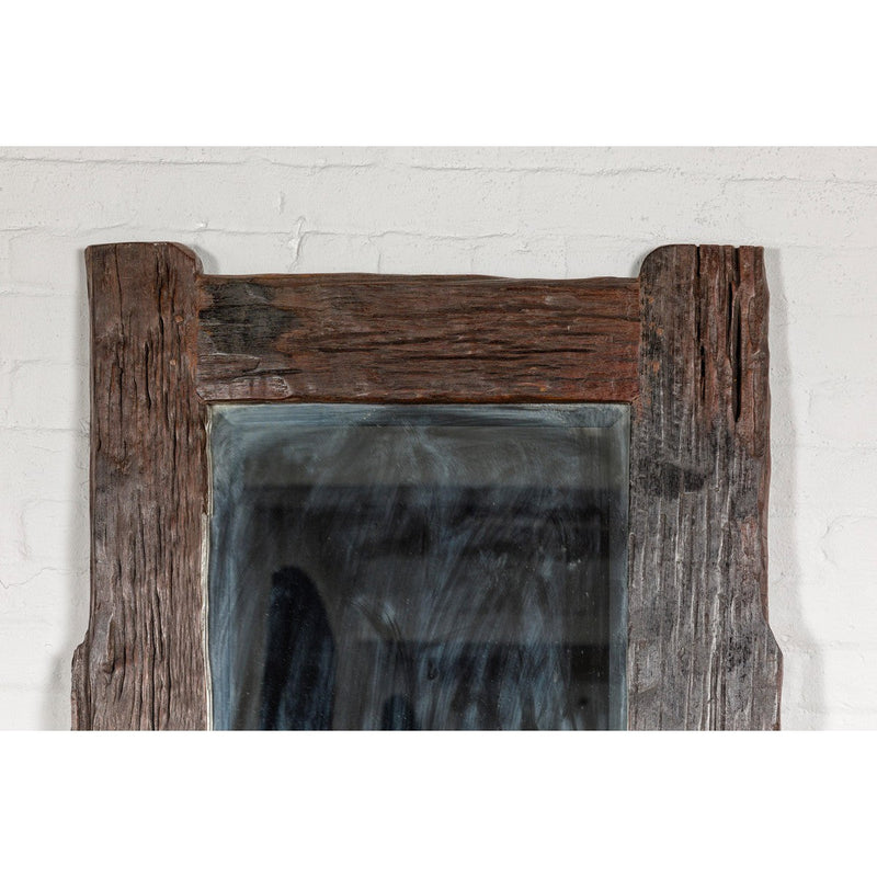 Country Style Antique Driftwood Made into Full Length Mirror, Rustic Character-YN7877-5. Asian & Chinese Furniture, Art, Antiques, Vintage Home Décor for sale at FEA Home