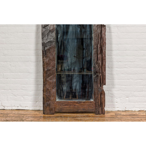 Country Style Antique Driftwood Made into Full Length Mirror, Rustic Character-YN7877-8. Asian & Chinese Furniture, Art, Antiques, Vintage Home Décor for sale at FEA Home