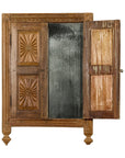 Carved Window from the 19th Century Retrofitted with Heavy Antiqued Mirror-2. Asian & Chinese Furniture, Art, Antiques, Vintage Home Décor for sale at FEA Home