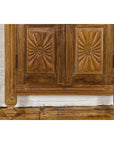 Carved Window from the 19th Century Retrofitted with Heavy Antiqued Mirror-6. Asian & Chinese Furniture, Art, Antiques, Vintage Home Décor for sale at FEA Home