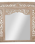 19th Century Antique Mirror with Carved Wooden Frame-1. Asian & Chinese Furniture, Art, Antiques, Vintage Home Décor for sale at FEA Home