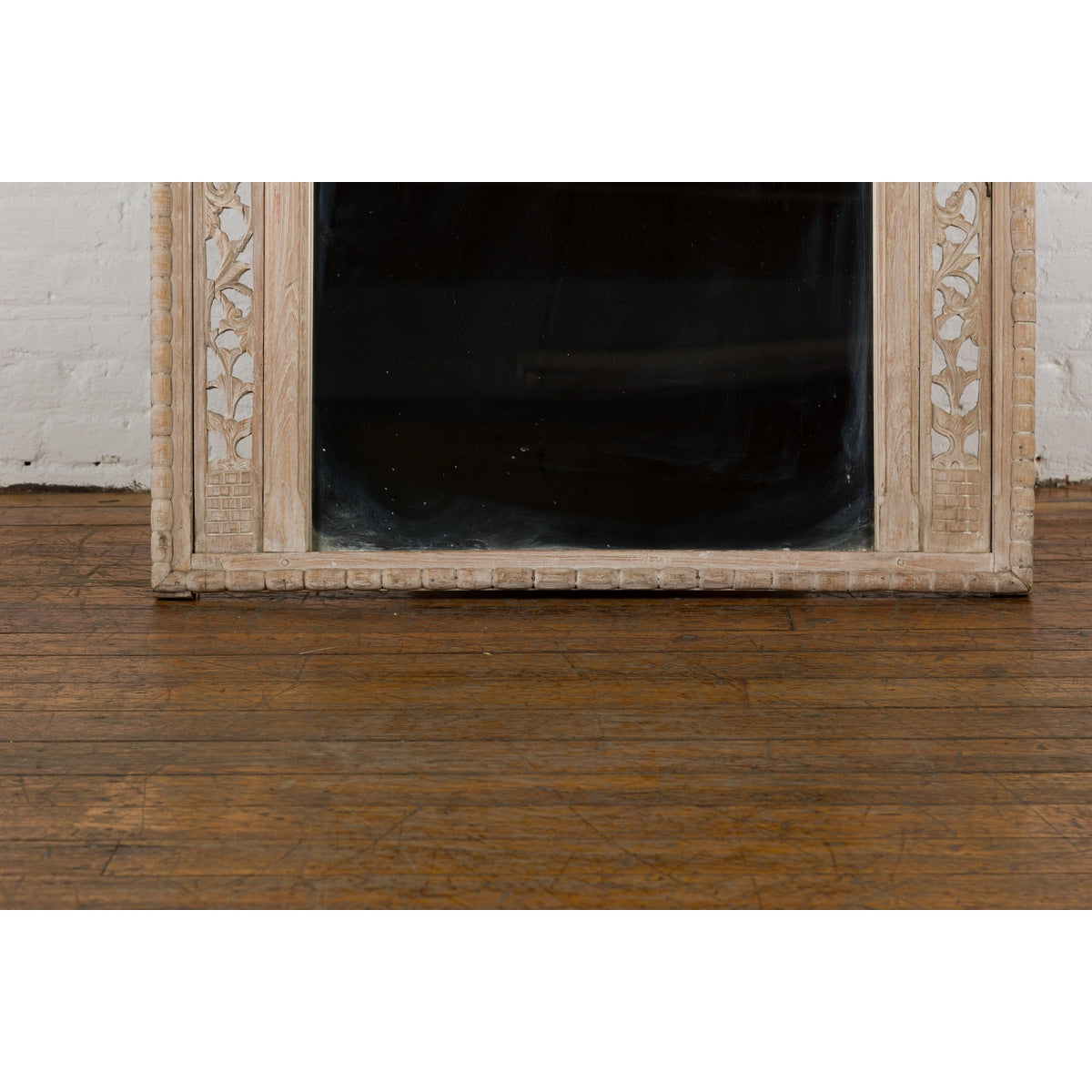 19th Century Antique Mirror with Carved Wooden Frame-5. Asian & Chinese Furniture, Art, Antiques, Vintage Home Décor for sale at FEA Home