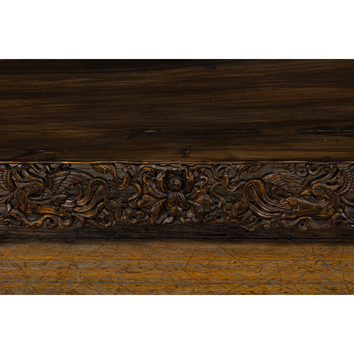 Chinese Antique Cabinet with Carved Birds in the Apron-12. Asian & Chinese Furniture, Art, Antiques, Vintage Home Décor for sale at FEA Home