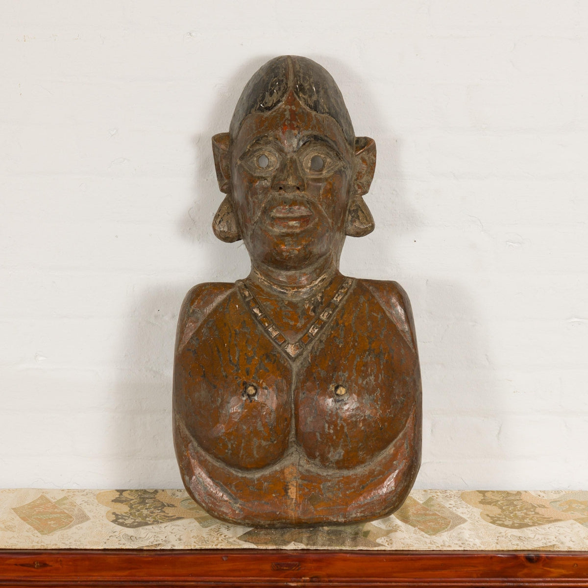 19th Century Ceremonial Wooden Bust Mask-2. Asian & Chinese Furniture, Art, Antiques, Vintage Home Décor for sale at FEA Home