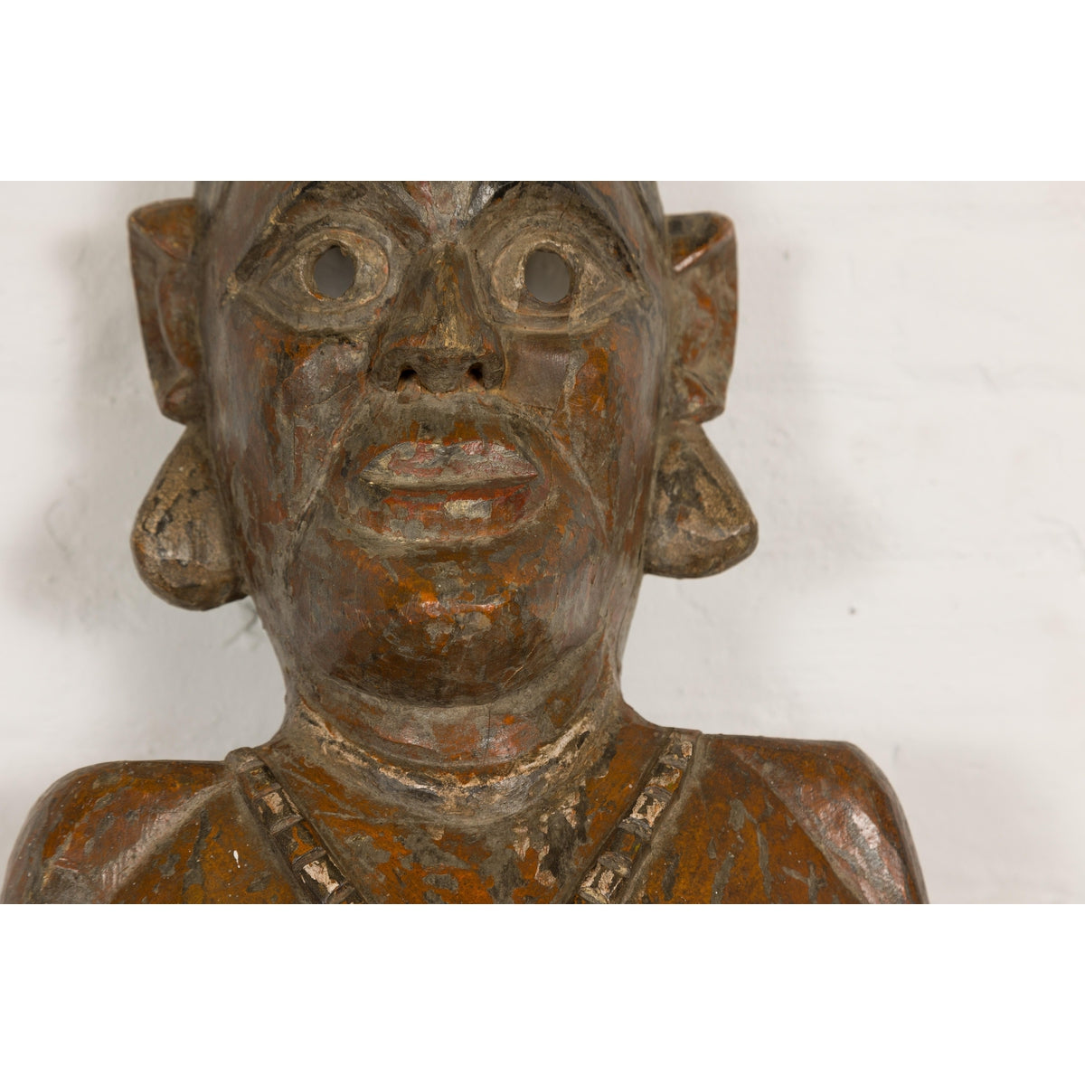 19th Century Ceremonial Wooden Bust Mask-6. Asian & Chinese Furniture, Art, Antiques, Vintage Home Décor for sale at FEA Home