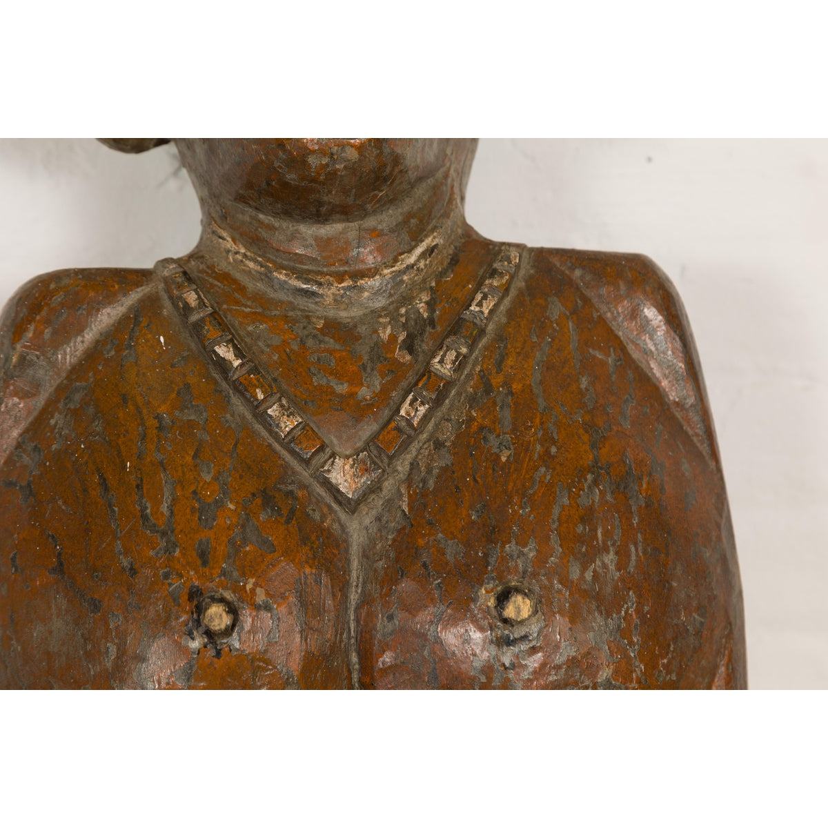 19th Century Ceremonial Wooden Bust Mask-7. Asian & Chinese Furniture, Art, Antiques, Vintage Home Décor for sale at FEA Home