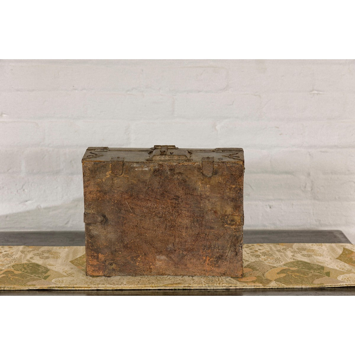 19th Century Temple Cash Box with Ornate Brass Accents-15. Asian & Chinese Furniture, Art, Antiques, Vintage Home Décor for sale at FEA Home