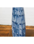 Slender Blue Vase with Spiralling and Dripping Décor, Two Sold Each-11. Asian & Chinese Furniture, Art, Antiques, Vintage Home Décor for sale at FEA Home