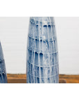 Slender Blue Vase with Spiralling and Dripping Décor, Two Sold Each-15. Asian & Chinese Furniture, Art, Antiques, Vintage Home Décor for sale at FEA Home