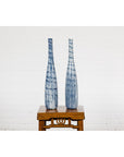 Slender Blue Vase with Spiralling and Dripping Décor, Two Sold Each-18. Asian & Chinese Furniture, Art, Antiques, Vintage Home Décor for sale at FEA Home