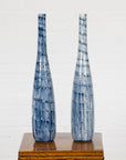 Slender Blue Vase with Spiralling and Dripping Décor, Two Sold Each-4. Asian & Chinese Furniture, Art, Antiques, Vintage Home Décor for sale at FEA Home