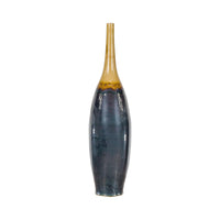 Sleek Tall Multi-Color Contemporary Vase with Narrow Mouth