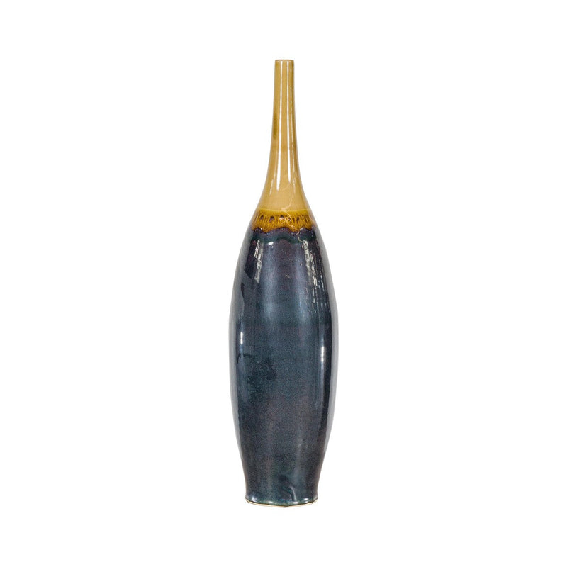 Sleek Tall Multi-Color Contemporary Vase with Narrow Mouth-YN7902-16. Asian & Chinese Furniture, Art, Antiques, Vintage Home Décor for sale at FEA Home
