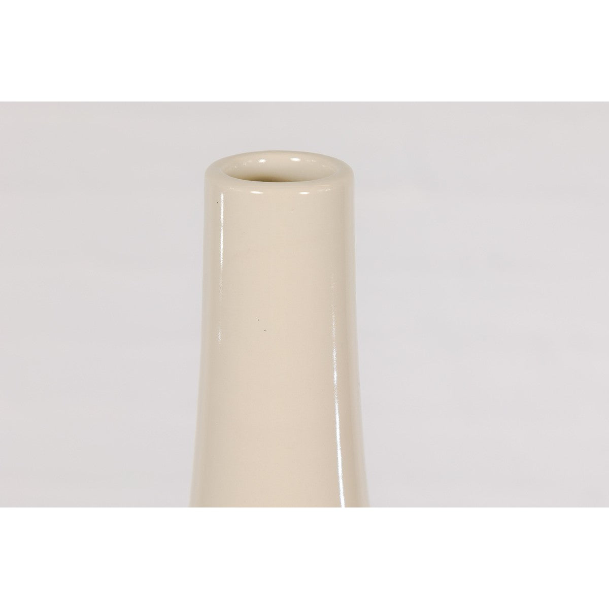 Earthy Brown and Cream Ceramic Vase with Energetic Dripping Décor-11. Asian & Chinese Furniture, Art, Antiques, Vintage Home Décor for sale at FEA Home