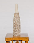 Earthy Brown and Cream Ceramic Vase with Energetic Dripping Décor-12. Asian & Chinese Furniture, Art, Antiques, Vintage Home Décor for sale at FEA Home