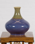 Contemporary Purple and Green Ceramic Vase-4. Asian & Chinese Furniture, Art, Antiques, Vintage Home Décor for sale at FEA Home