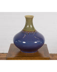 Contemporary Purple and Green Ceramic Vase-5. Asian & Chinese Furniture, Art, Antiques, Vintage Home Décor for sale at FEA Home